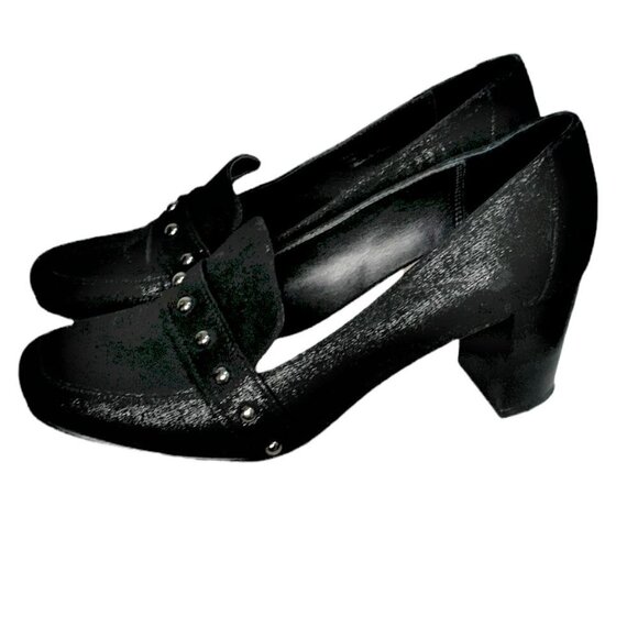 DONALD J. Pliner Loafers Leather Studded Heeled - Picture 4 of 11